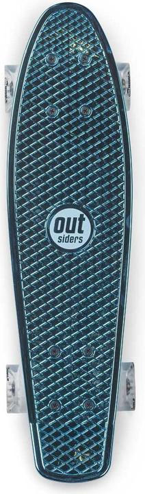 Actual product image Outsiders - Chrome Edition Retro Skateboard Blue (2.36")