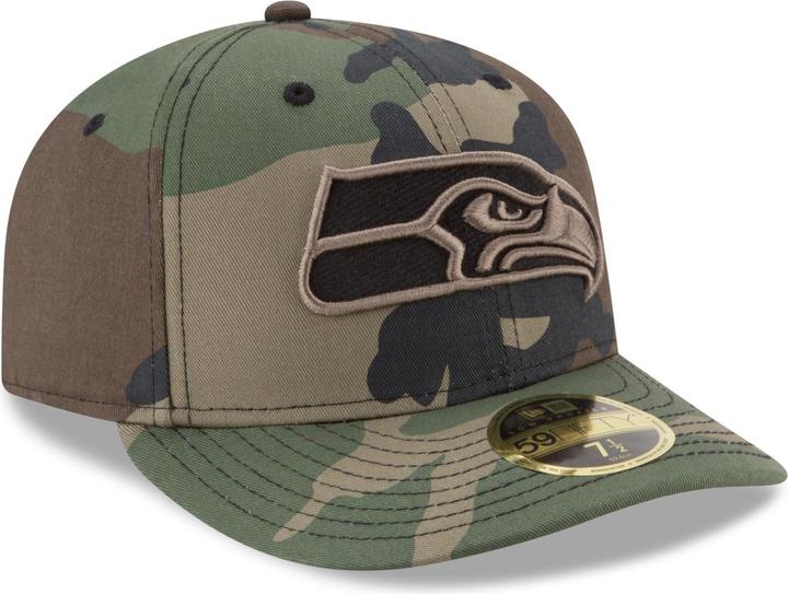 Actual product image New Era 59Fifty LOW PROFILE Cap - Seattle Seahawks wood camo (7)