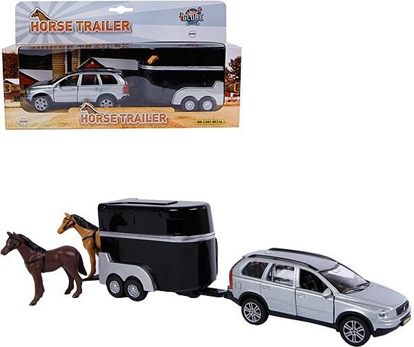 Actual product image NoName Volvo XC90 die cast with horse trailer