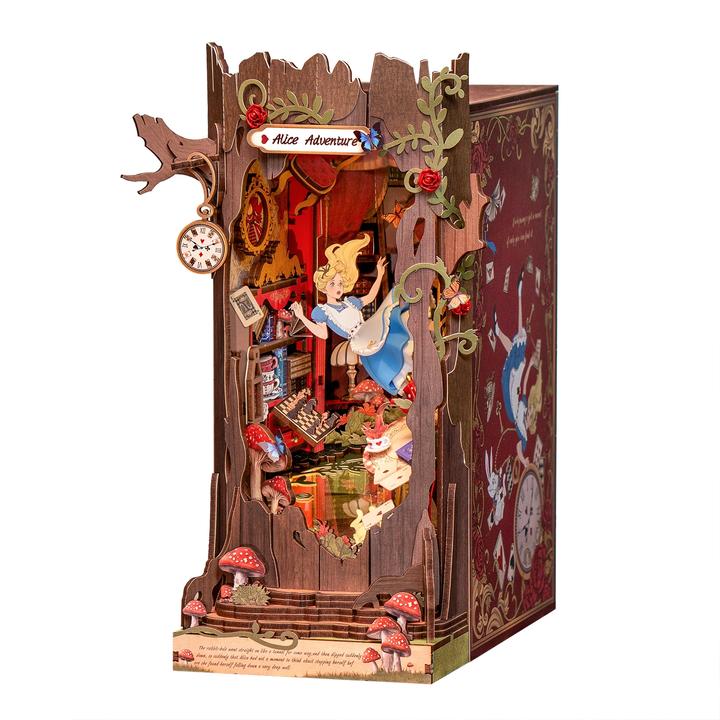 Robotime Bausatz Alice im Wunderland, Modell Art: Book Nook