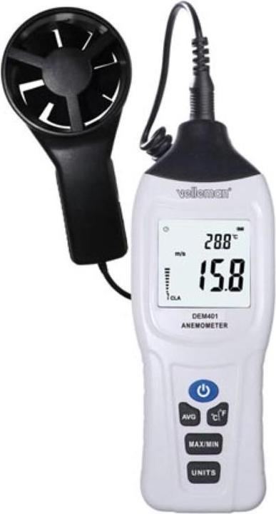 Velleman Thermomètre-Anémomètre Numérique