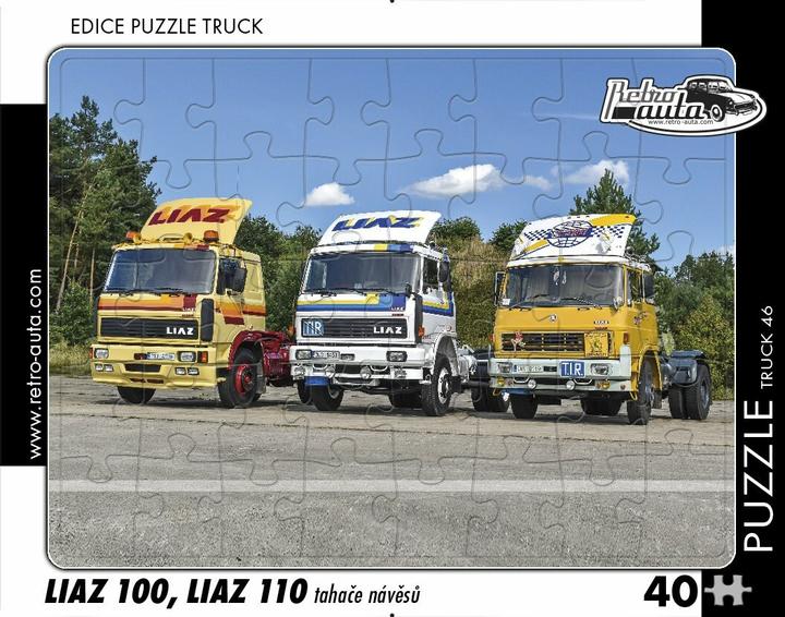 Actual product image Retro-auta Puzzle TRUCK No.46 LIAZ 100, LIAZ 110 Sattelzugmaschine 40 Stück