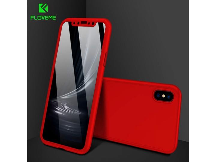 Image du produit Floveme Etui en verre blindé 360 degrés pour iPhone XS Protection intégrale (1 pièce(s), Apple iPhone XS)