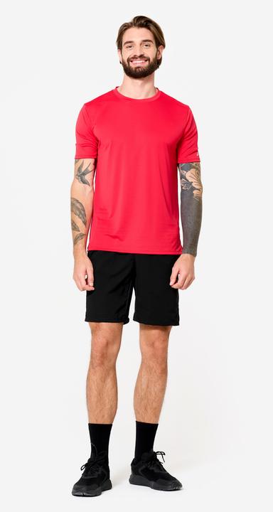 Actual product image Domyos T-Shirt Herren atmungsaktiv Rundhalsausschnitt - rot (3XL)