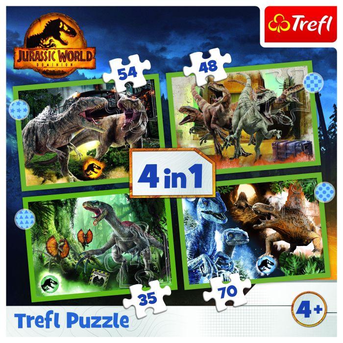 Immagine prodotto Trefl JUR 4in1 Puzzle 35/48/54/70 pezzi (70 pezzi)