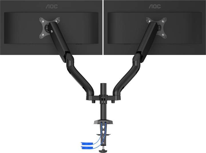 Actual product image AOC AD110DX Flat Panel Desk Mount 80 cm (31.5"" ) Black Table/Bench (Table, 31.50")