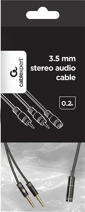 Produktbild Gembird Adapter audio stereo mini Jack/4PIN/ Audio-Kabel. (0.20 m, 3.5mm Klinke (AUX))