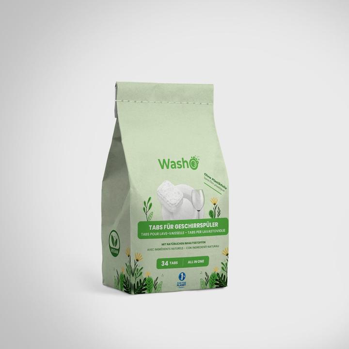 Actual product image Washo Dishwasher tabs (Tabs, 34 Washing cycles)