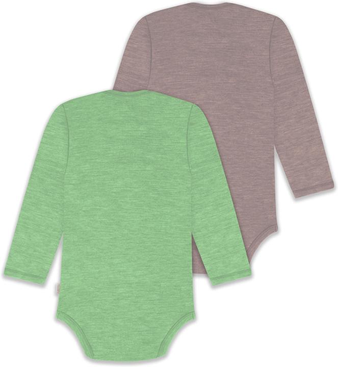 Produktbild Normani 2er Pack Baby Merino Body Langarm „Auckland" - 9381 (86)