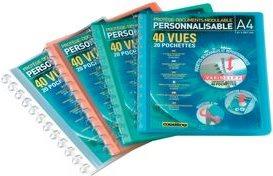 Actual product image Elba Vario-Zipp view book, color: blue with DIN A4 view pocket on front cover (A4, 1 x)