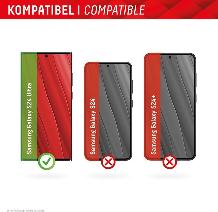Produktbild Displex Real Glass + Case (1 Stück, Samsung Galaxy S24 Ultra)