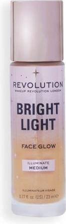Image du produit Makeup Revolution Bright Light Face Glow Teint éclaircissant pour la peau Finition éclatante Illuminate Medium (Illuminate Medium)