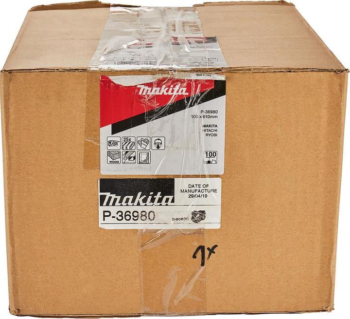 Produktbild Makita Schleifband 100x610mm Holz/Metall Körnung 100 ( 25Stück ) (100)