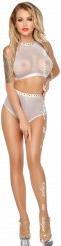 Image du produit Me Seduce Haut transparent plus slip taille haute (L, XL)
