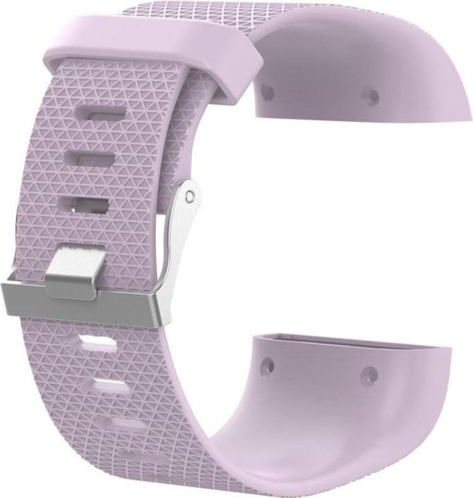 Actual product image JTI Bracelet compatible with Fitbit Surge, light purple - L (Silicone)