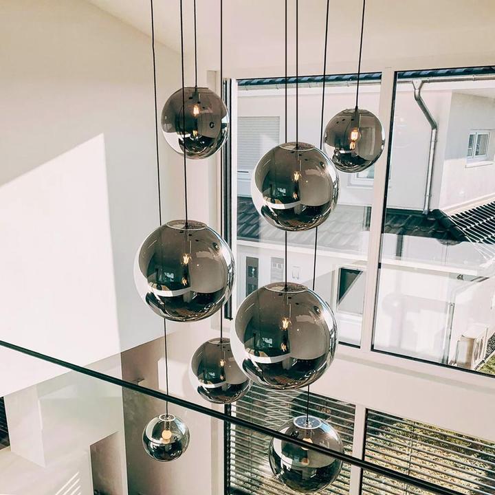 Actual product image s.luce Orb glass globe pendant light (E27)