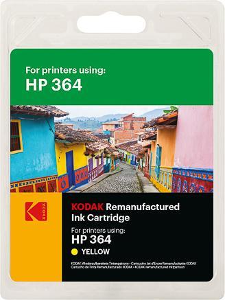 Actual product image Kodak SUPPLIES 185H036404 HP PSC Ink yellow rebuilt CB320EE 300Pages Blister 5ml (Y)