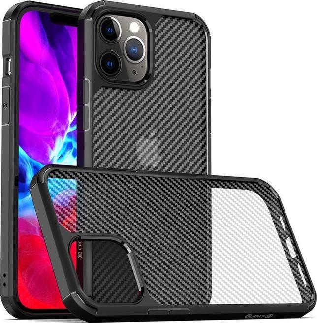 Image du produit Crong Hybrid Carbon - étui pour iPhone 12 Pro Max noir (Apple iPhone 12 Pro Max)
