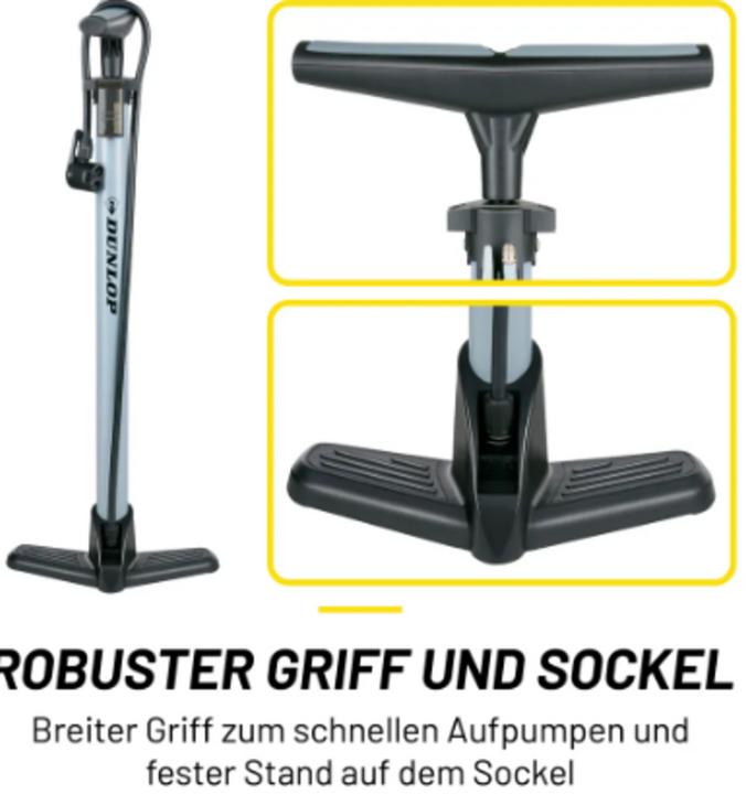 Actual product image Dunlop Bicycle floor pump