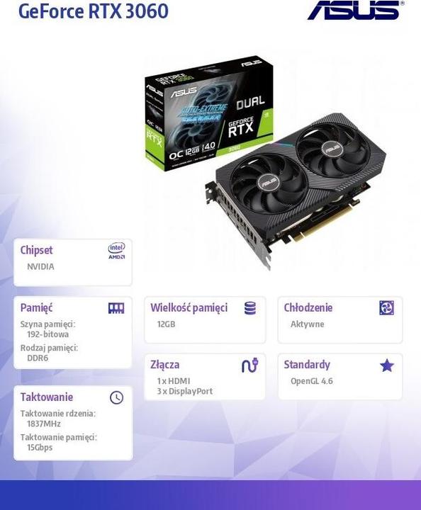 Produktbild ASUS GeForce RTX 3060 (12 GB)