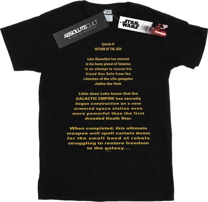 Star Wars Return Of The Jedi Opening Crawl TShirt