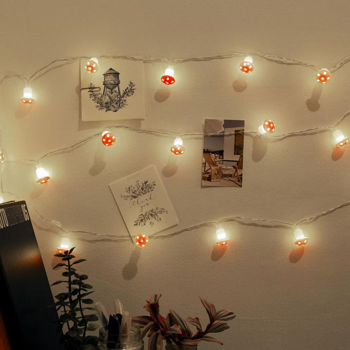 Produktbild Kikkerland Mushroom String Lights (0.12 m)
