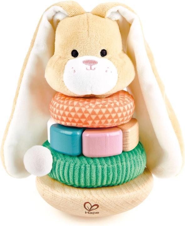 Actual product image Hape Stack long-eared rabbit