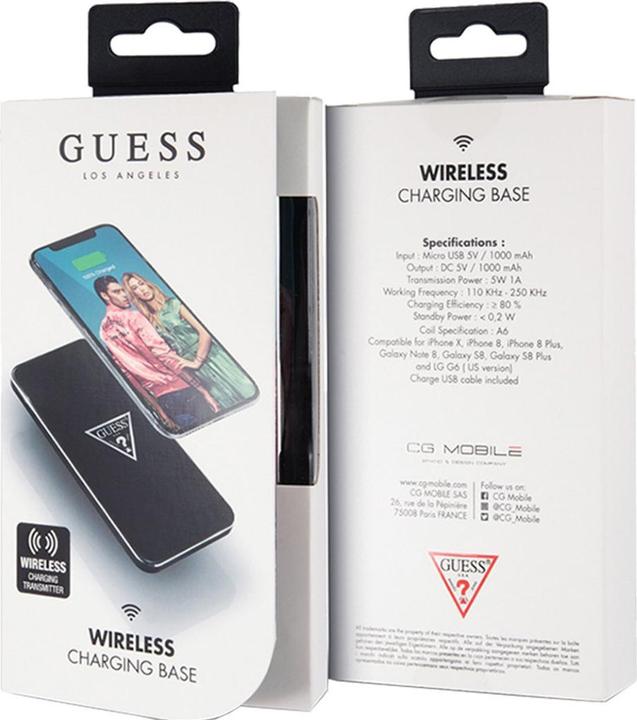Produktbild Guess ładowarka indukcyjna GUWCP850TLBK czarna/black 1A (5 W)