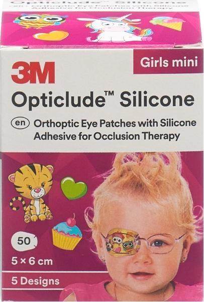 Actual product image 3M Silicone Augenverband 5x6cm Mini Girls (50 x)
