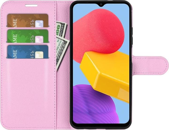 Actual product image Cover-Discount Galaxy M13 - Leather case pink (Samsung Galaxy M13)