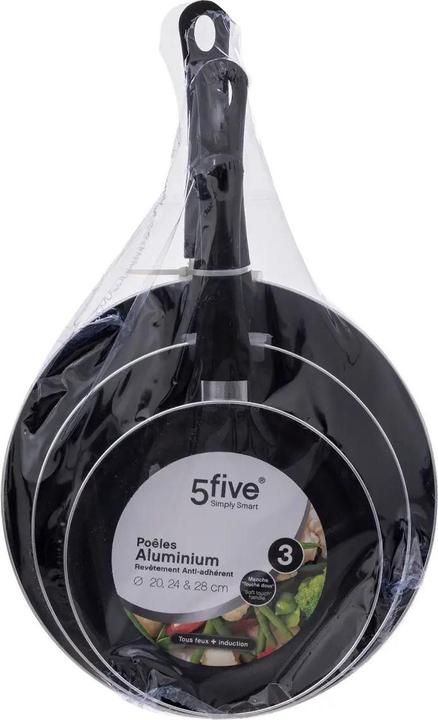 Image du produit 5Five Set de poêles à frire - 3 pièces (28 cm, Poêle à frire, Aluminium)