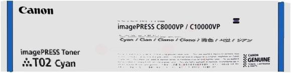 Actual product image Canon T02 Toner Cyan 43k Each - Toner Unit (C)