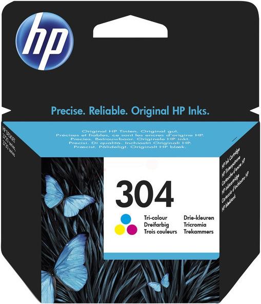 Actual product image HP Ink/304 Tri-color (M, C, Y)