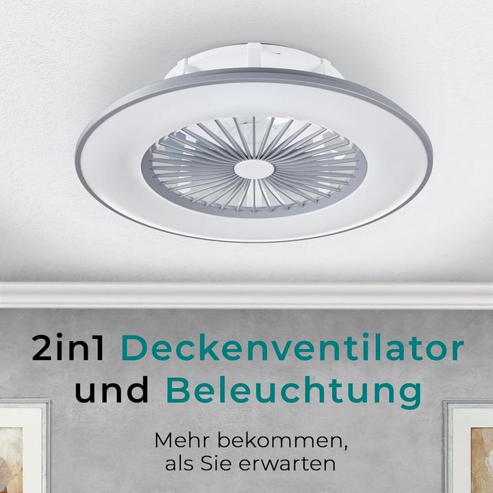 Produktbild Noaton Deckenventilator Vega mit LED-Beleuchtung & Lautsprecher (45 dB)