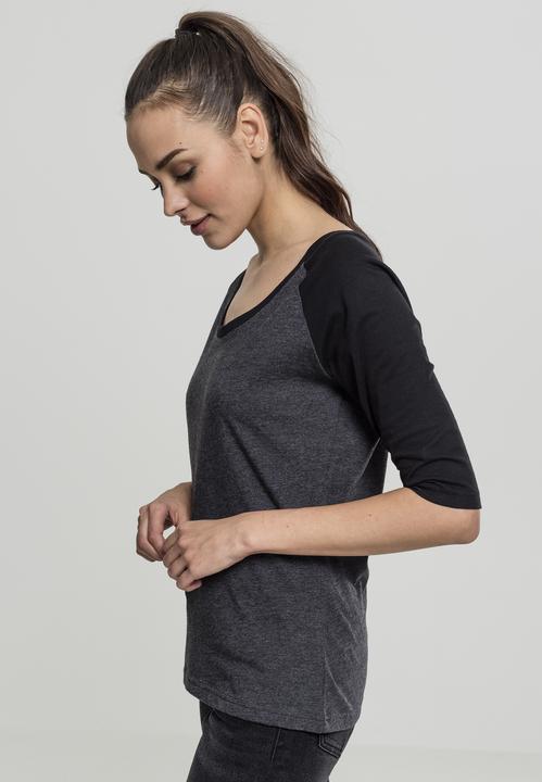 Immagine prodotto Urban Classics Tee Raglan 3/4 da donna a contrasto (XXL)