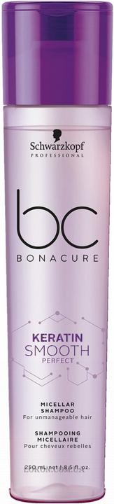 Image du produit Schwarzkopf Professional BC Keratin Smooth Perfect Micellar Shampoo - (250 ml, Shampoing liquide)