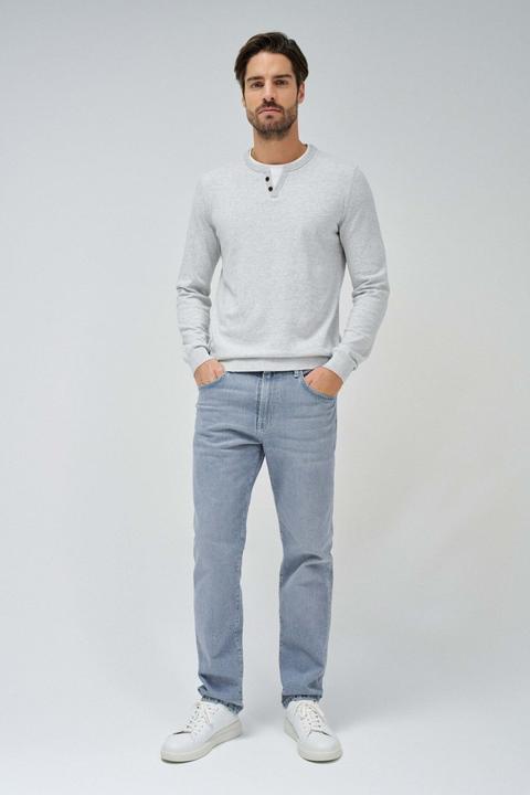 Image du produit Salsa Jeans Pullover Knit Henley W/ Collar Jersey Details (XL)