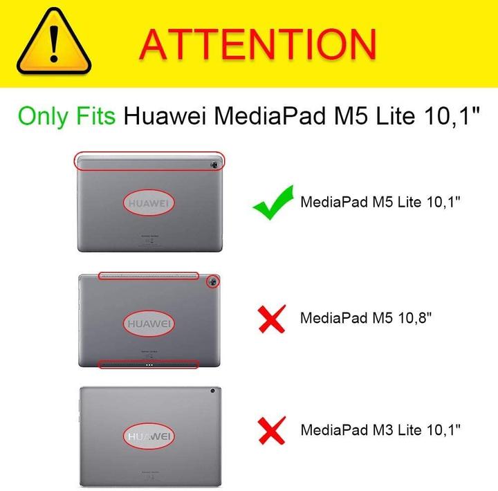 Produktbild Fintie Tastatur Hülle für Huawei MediaPad M5 Lite 10.1 Zoll, Rosegold