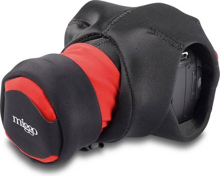 Image du produit miggo Grip & Wrap, Digital camera, Spandex, Neoprene, Black, Red, DSLR, 41 cm, 140 mm (Sacs pour appareils photo)