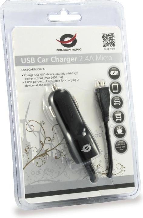 Actual product image Conceptronic CUSBCARMICU2A USB charger