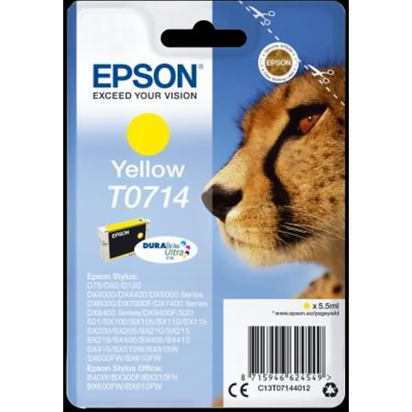 Produktbild Epson T0714 DuraBrite Ultra (Y)