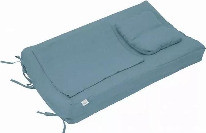 Produktbild Zana by Mama Leinen Wickelauflagenbezug Set für Baby – Petrol