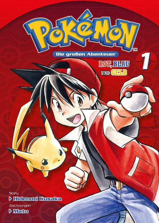 Actual product image Panini Pokémon - Die grossen Abenteuer: Rot, Blau und Gelb 01 (German, Gyo Araiwa, Hidenori Kusaka, Mato, 2025)