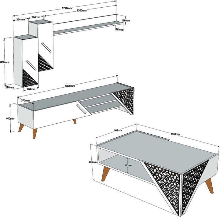 Actual product image Hanah Home Hailey (180 x 37 x 40 cm)