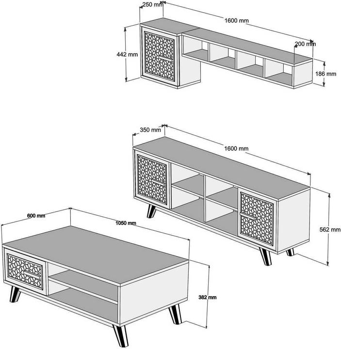 Produktbild Hanah Home Corentin (35 x 160 x 56.2 cm)