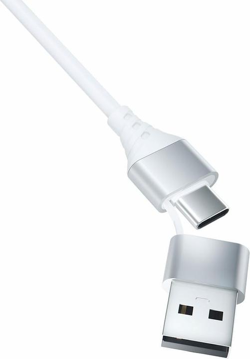 Produktbild 3MK Hyper Cable 3w1 USB-A/USB-C - USB-C/Micro/Lightning 1.5m Biały/White Kabel (1.50 m, USB 3.2 Gen 1, 12 W)