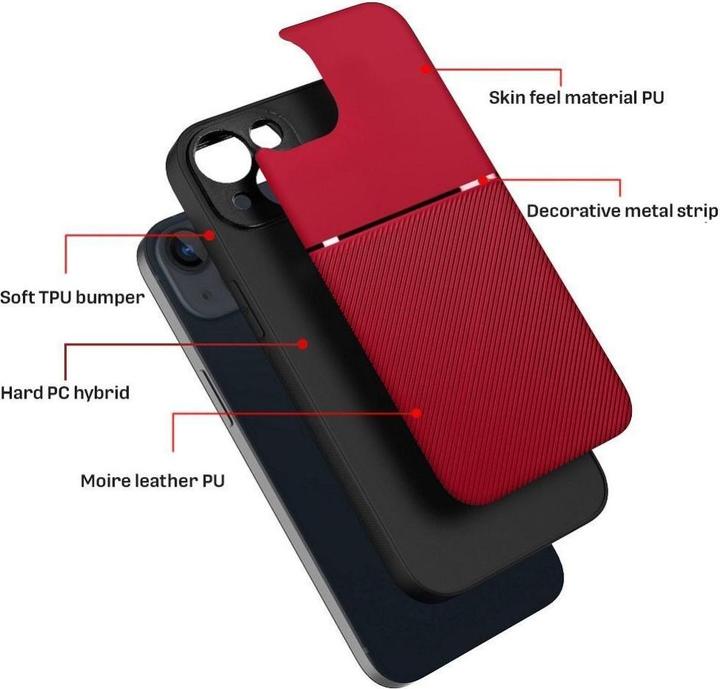 Produktbild Forcell Andere OEM NOBLE Tasche für IPHONE 13 Mini rot (Apple iPhone 13 mini)