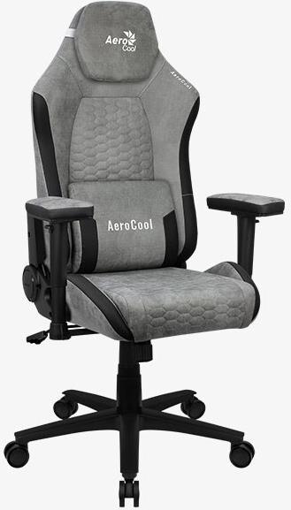 Actual product image AeroCool Fotel CROWN AeroSuede Stone Grey
