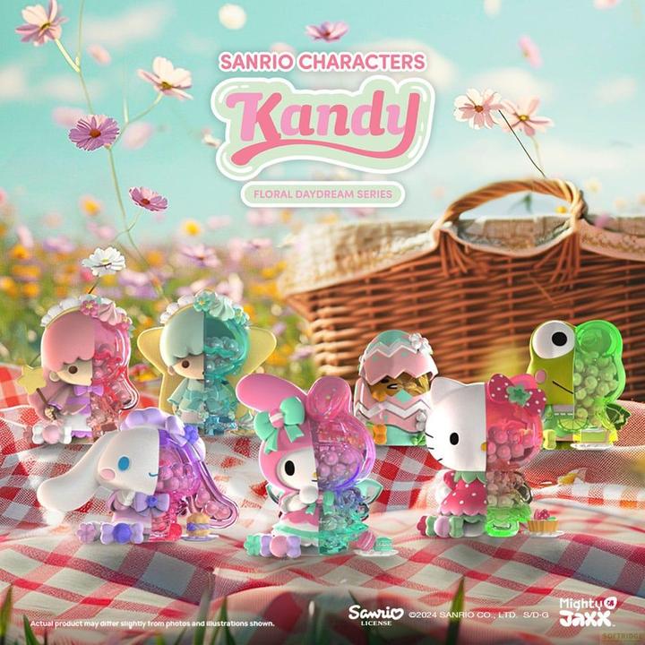 Image du produit Mighty Jaxx Sanrio Floral Daydream Series Kandy 4 inch Vinyl Figure Blind Box Display (6)