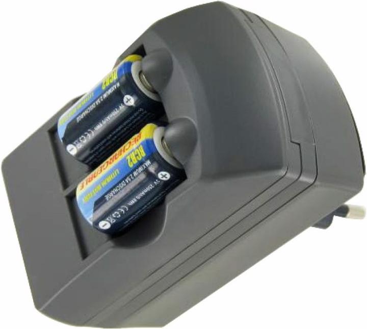 Actual product image AccuCell CR2 Charger Li-ion, CR-2 Charger incl. 2x CR2 Battery